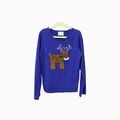 Hanna Andersson - Purple Christmas Reindeer Shirt - 130cm (size 8)