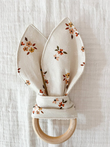 Organic Baby Dainty Floral Teething Ring