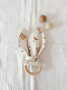 Organic Baby Dainty Floral Teething Ring