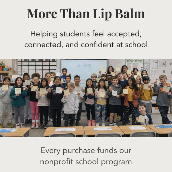 Children holding certificates in a classroom with text about a nonprofit school program.