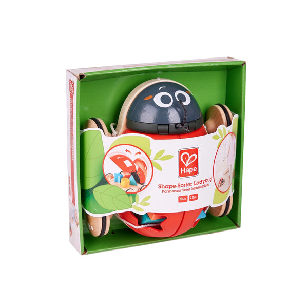 Hape Toys -  Shape Sorter Ladybug