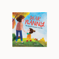 Book cover of 'Dear Nanny' with illustration of a woman and child holding hands outdoors.