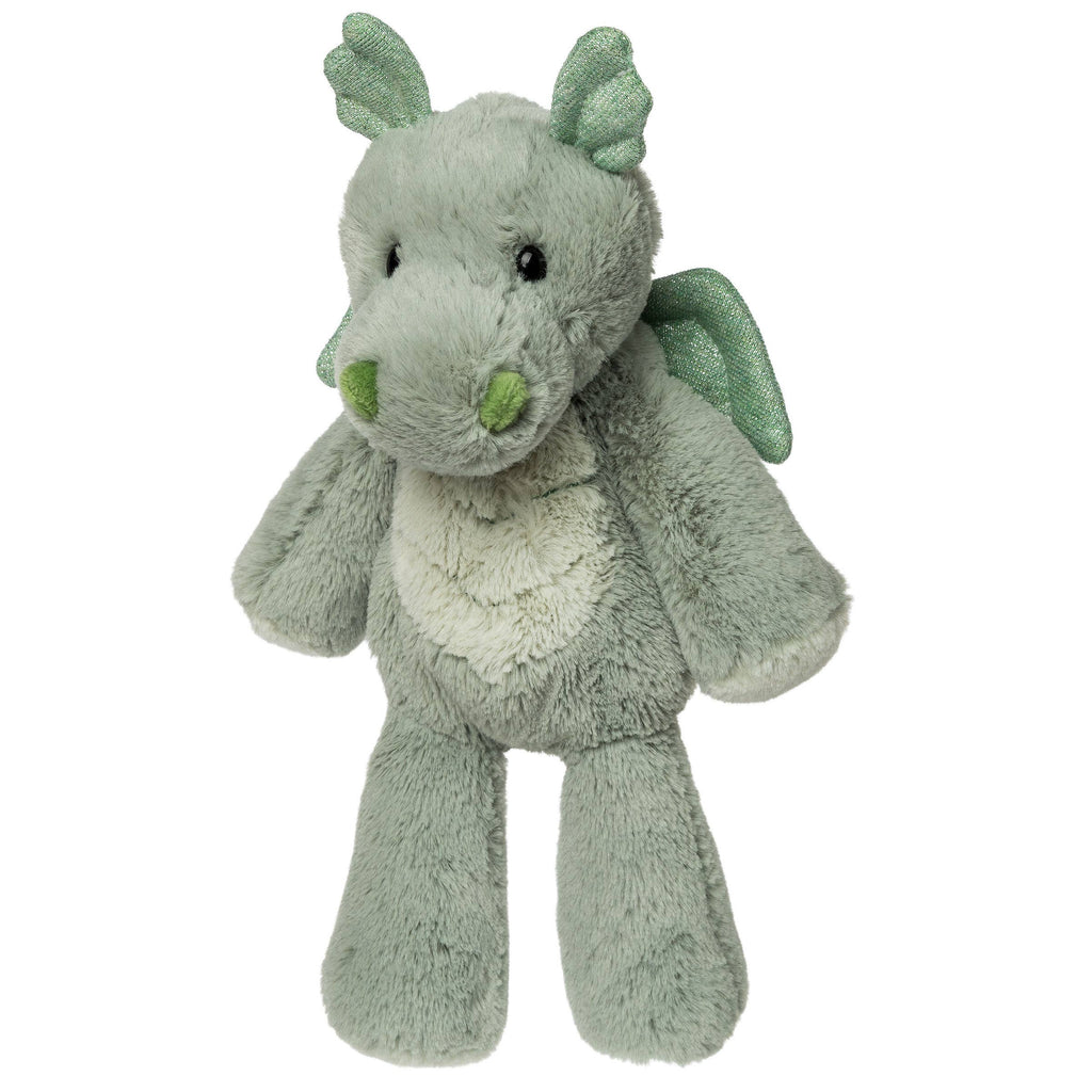 Plush dragon toy on a white background