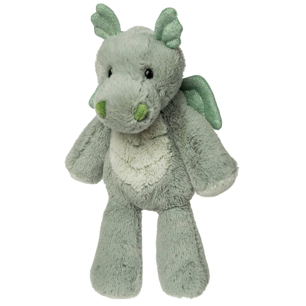 Plush dragon toy on a white background