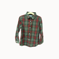 Mayoral - Red and Green Plaid Shirt - Size 3