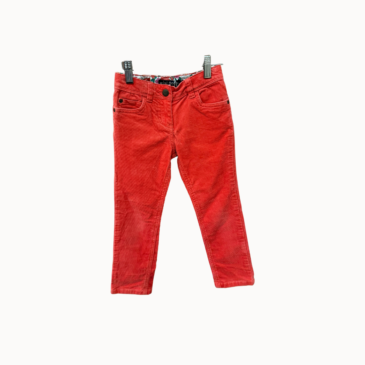 Mini Boden - Coral Corduroy Pants - 5Y
