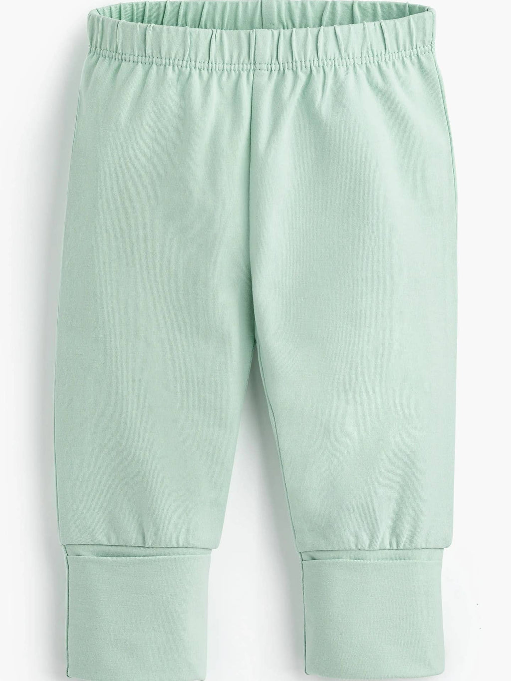 Light green pants on a white background