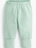 Light green pants on a white background