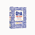 A 3-year Q&A for Kids journal by Betsy Franco, featuring a blue and white geometric patterned cover with a white central label.