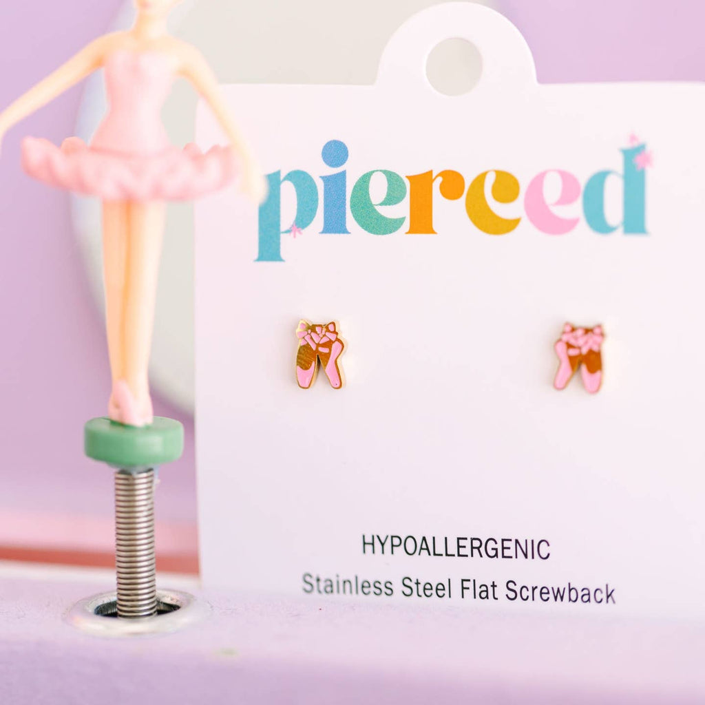 Pierced Co - Ballet Slipper Earrings