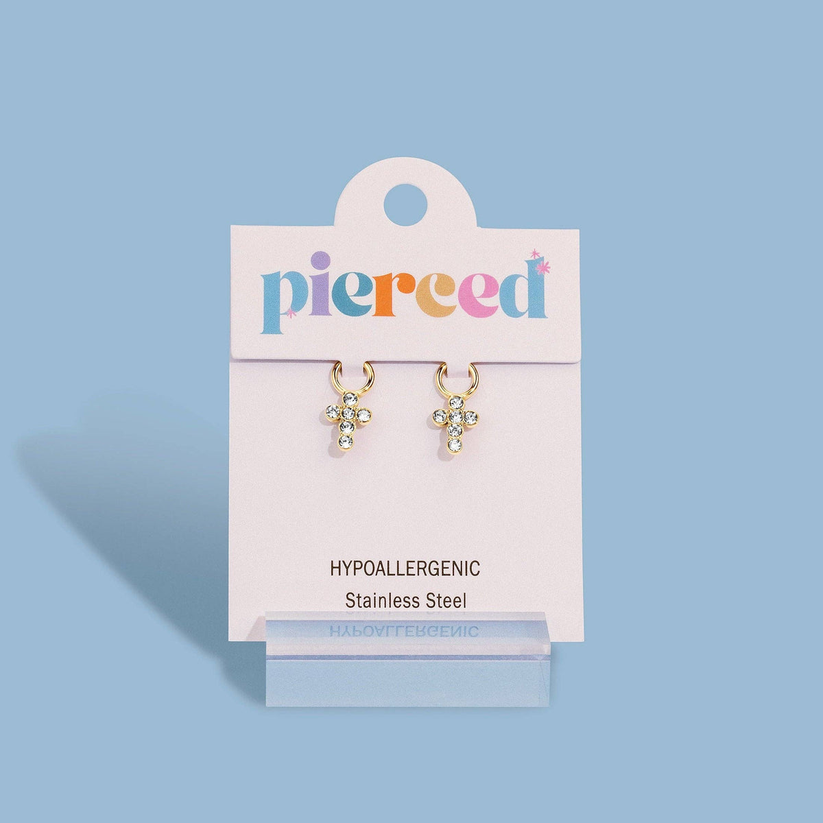 Pierced Co - CZ Cross Charms