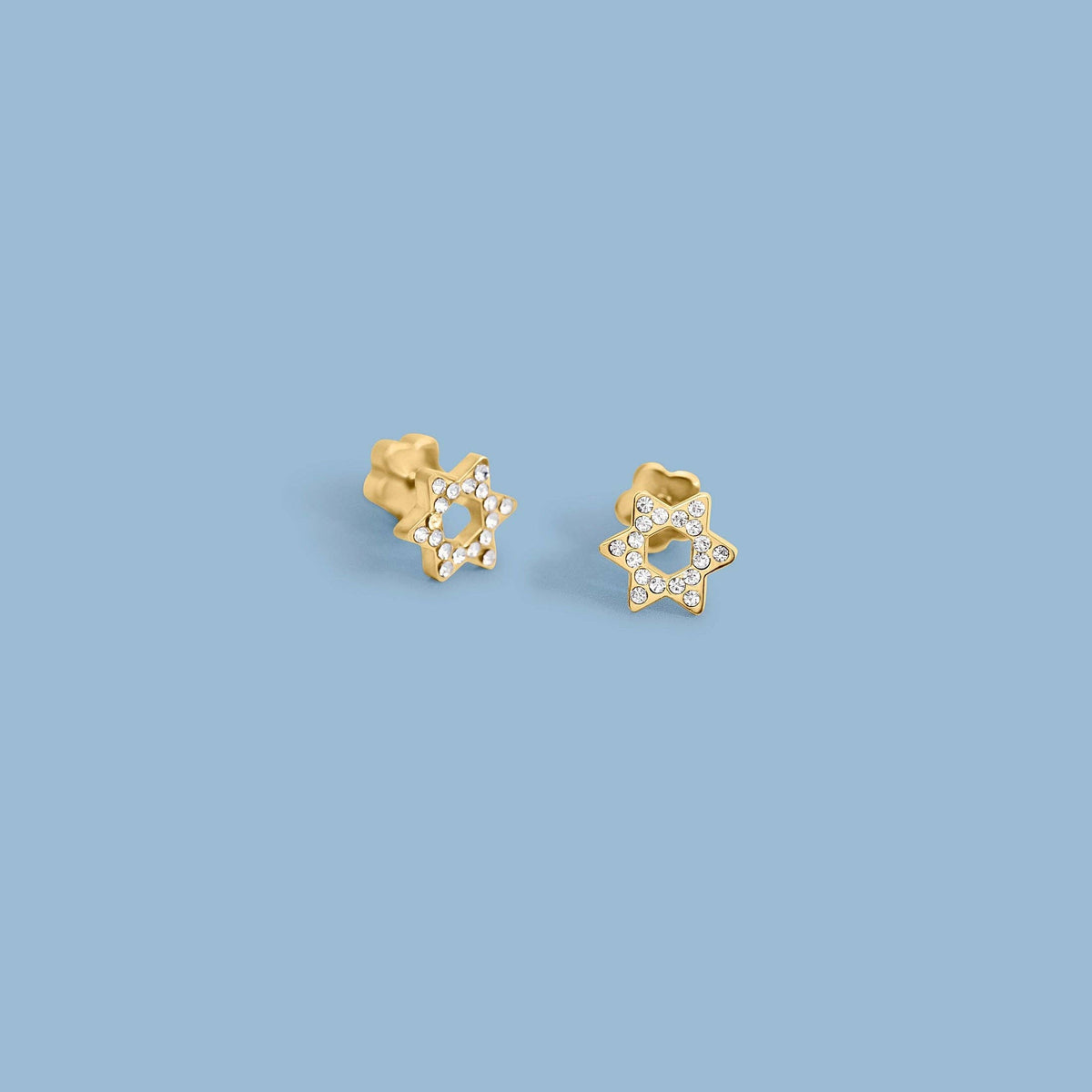 Pierced Co - Star of David Earrings