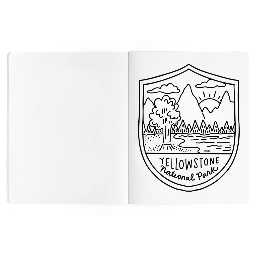 Yellowstone National Park logo on a white background