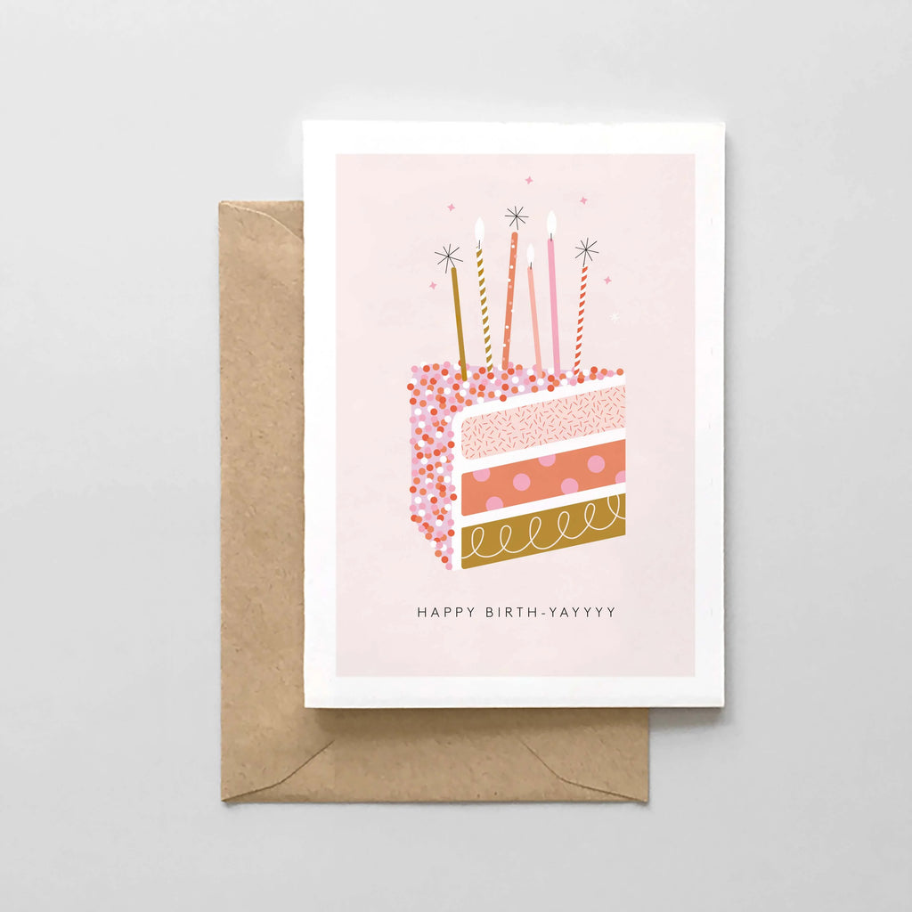 birthday card with envelope