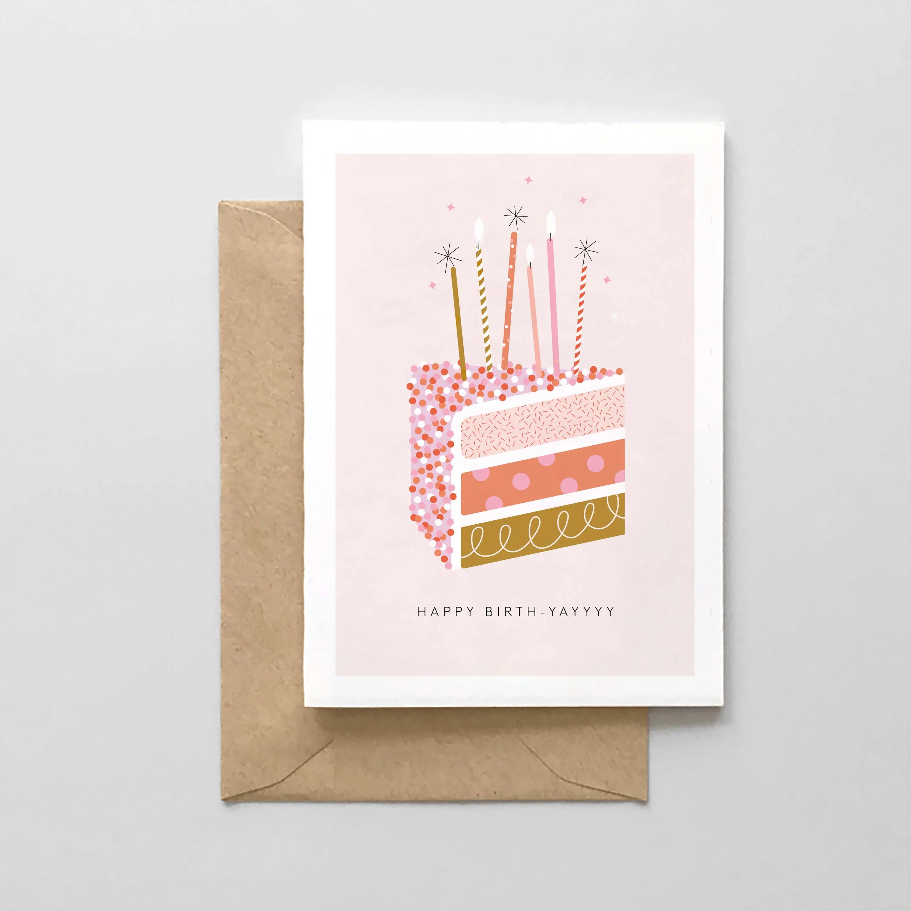 birthday card with envelope