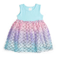 Sweet Wink - Sparkling Mermaid Tank Tutu Dress - Kids Clothing - Summer