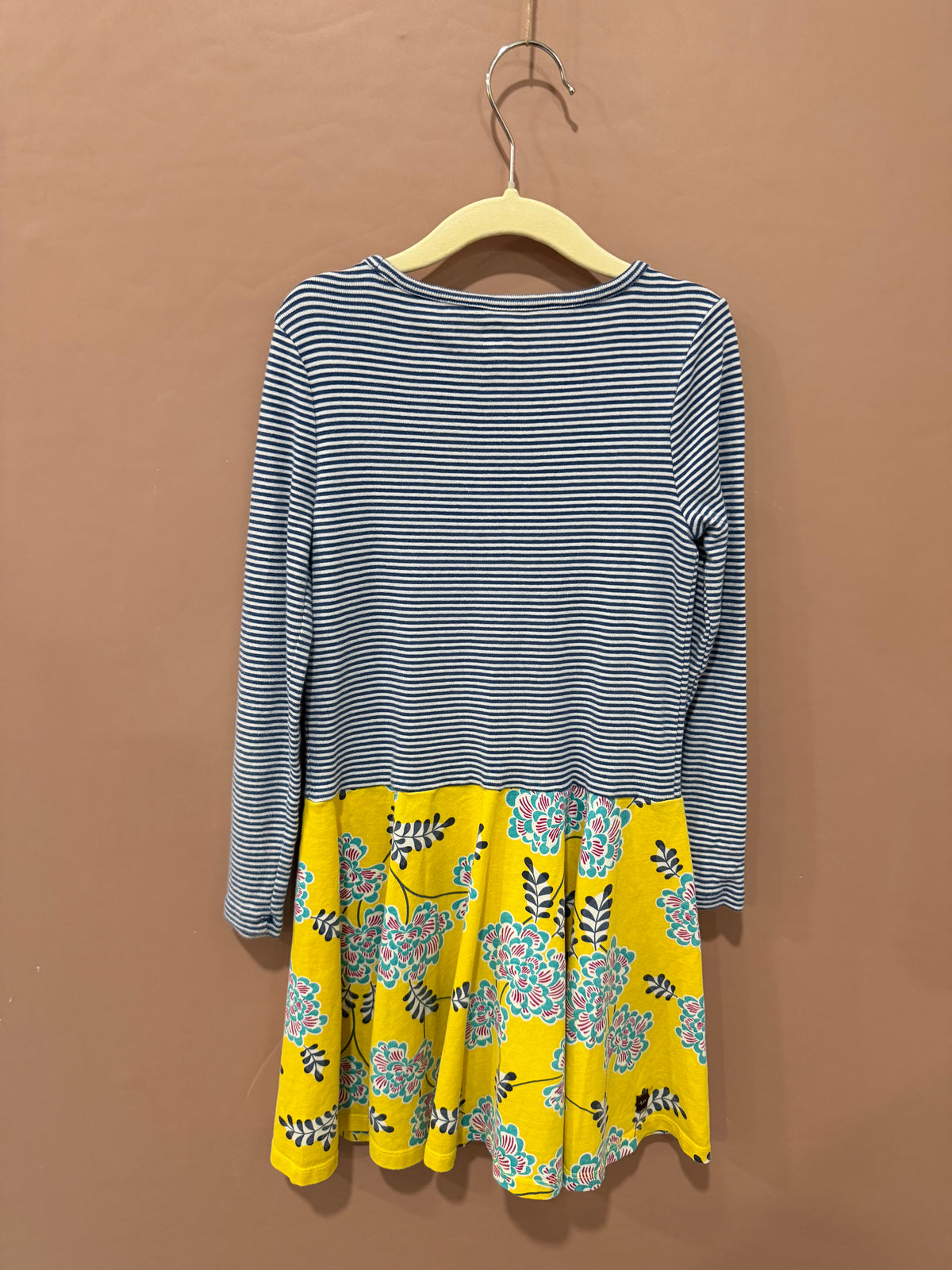 Tea Collection - Blue Stripe Floral Dress - Size 7