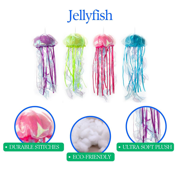 The Petting Zoo - 16" Colorful Jellyfish