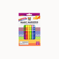 Tiger Tree Magic Markers 6-piece set in a colorful hanging blister pack, featuring six markers in red, orange, yellow, green, blue, and purple on a light gray background.