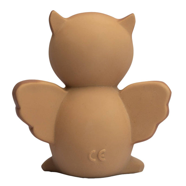 Brown cat-shaped object with 'CE' marking on a white background