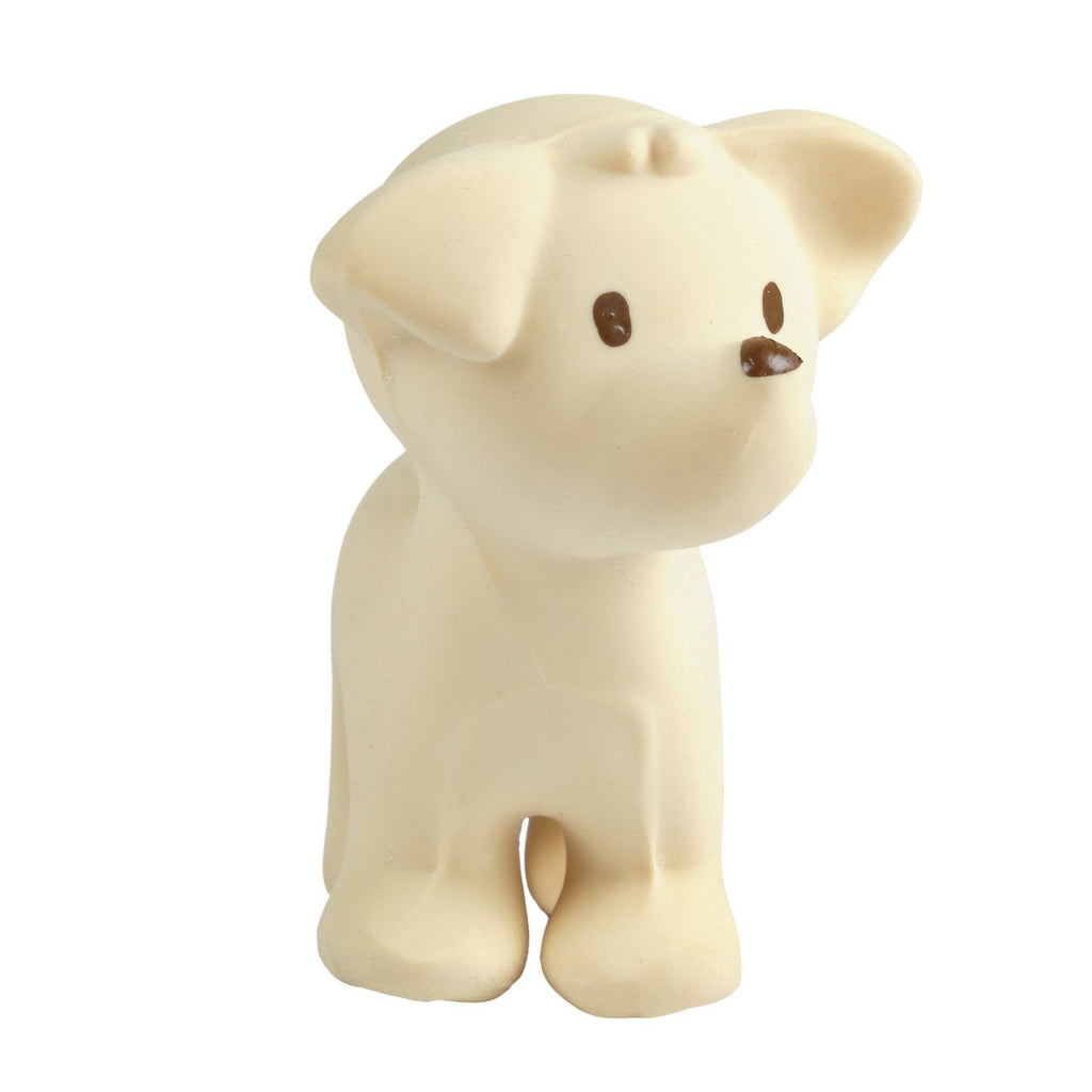 toy dog figurine on a white background