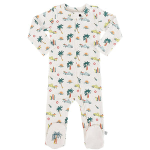 Footie Romper - Beach Vibes