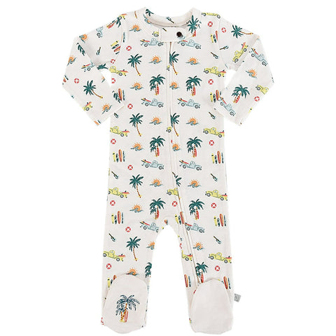 Footie Romper - Beach Vibes