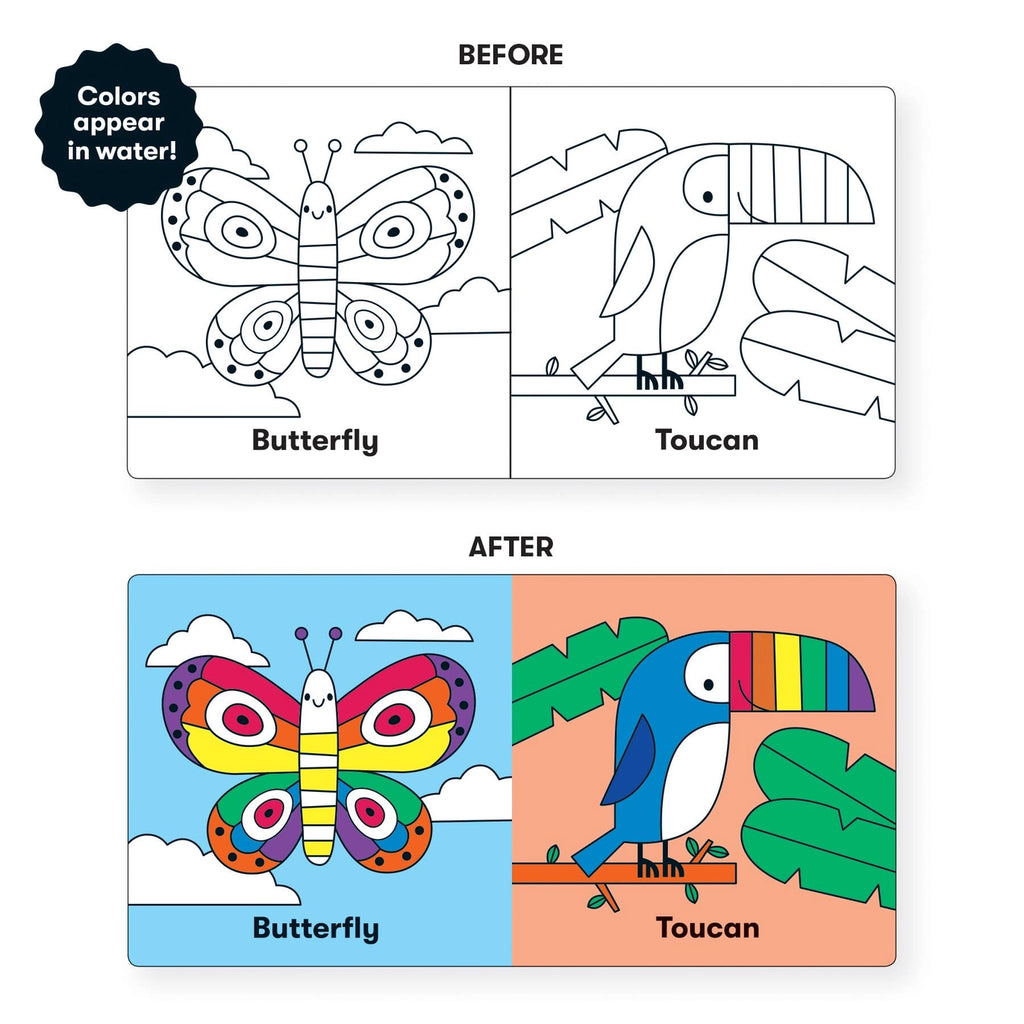 Mudpuppy - Wild Rainbow Color Magic Bath Book