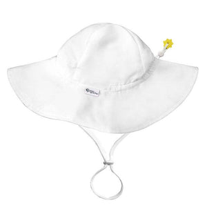 UPF 50+ Eco Brim Hat - White 2T-4T