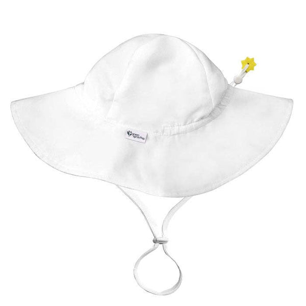 UPF 50+ Eco Brim Hat - White 2T-4T