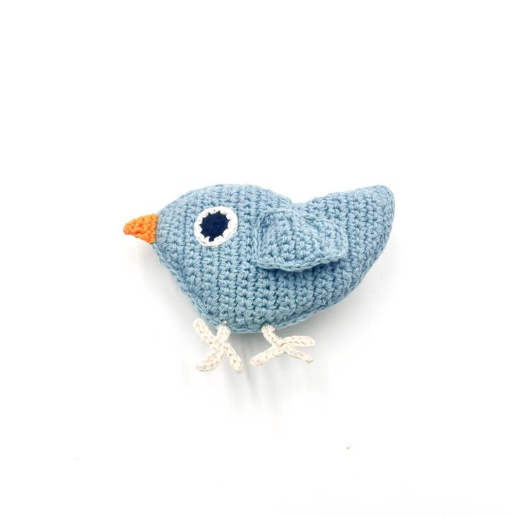 Little Bird Rattle  Duck Egg Blue