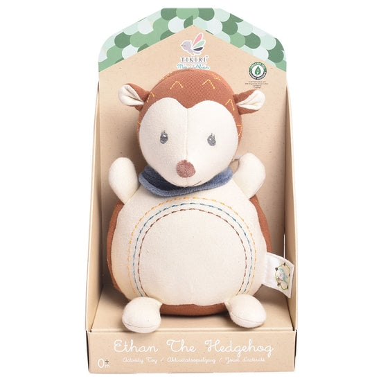 Tikiri Toys- Ethan the Hedgehog- Plush Activity Toy