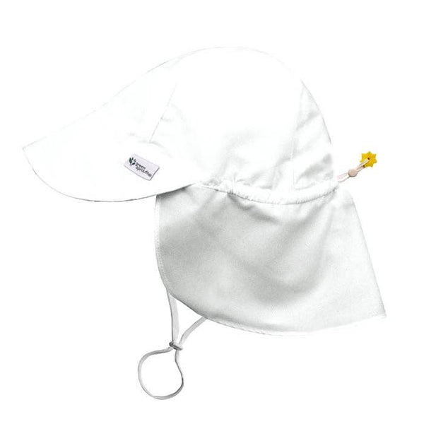 UPF50+ Eco Flap Hat - White