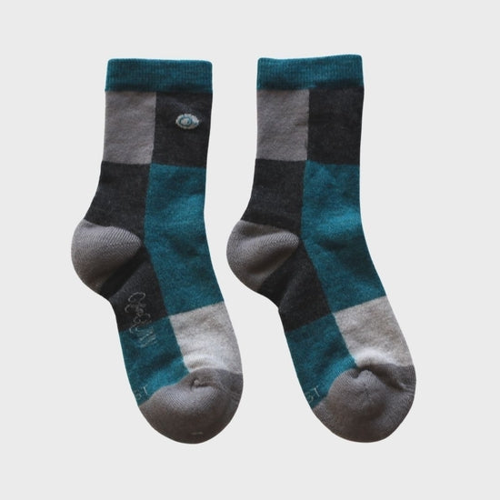 Merino Wool Socks - Blocks