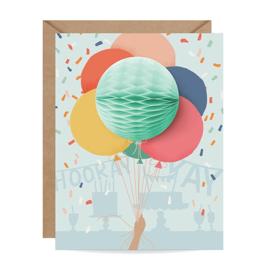 Balloon Bunch Pop Up - Card