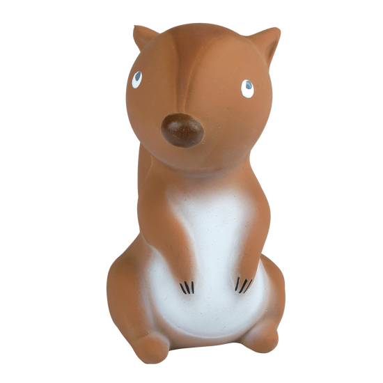 Tikiri Toys - Arctic Squirrel Organic Rubber Teether