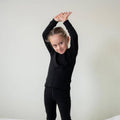 Menique - Long Sleeve Crew Neck Pullover Shirt 250 - Merino Black