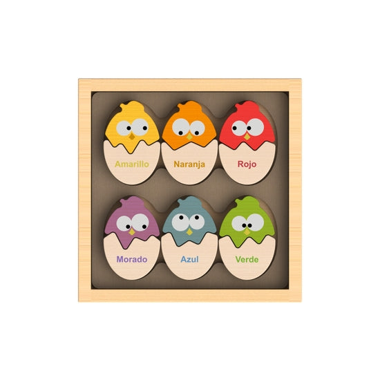 Color N'Eggs - Bilingual Matching Puzzle