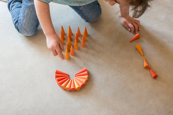 Mandala Orange Cones