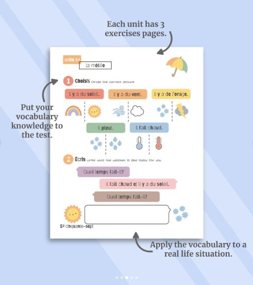 French Learning Book for Kids - Level 1