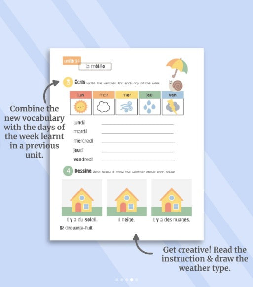 French Learning Book for Kids - Level 1