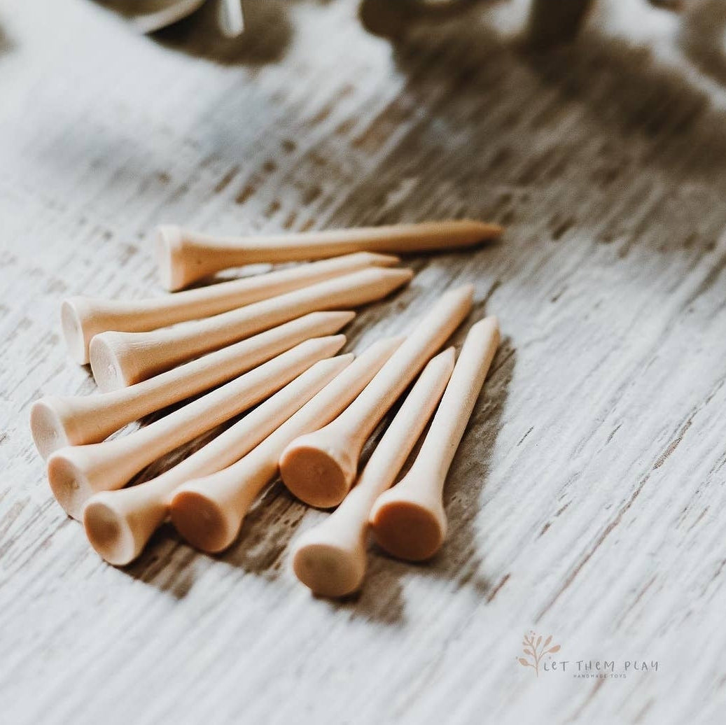 Let Them Play Toys - Set 10 Wooden Nails