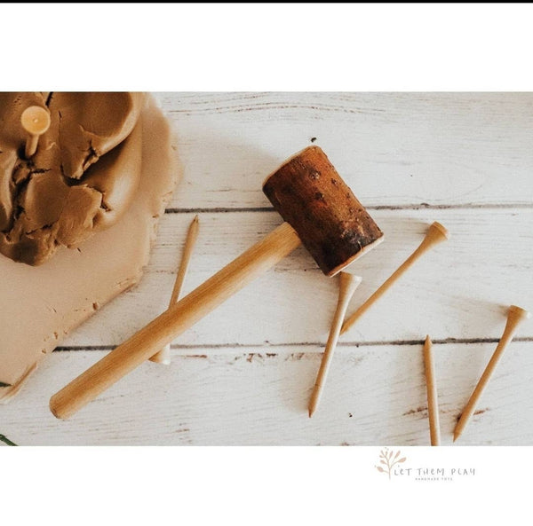 Let Them Play Toys - Set 10 Wooden Nails