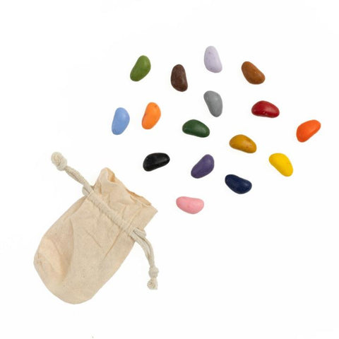 Bag with 16 Crayon Rocks