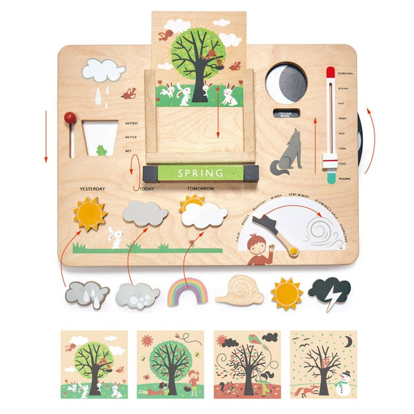 Weather Watch Wooden Calendar