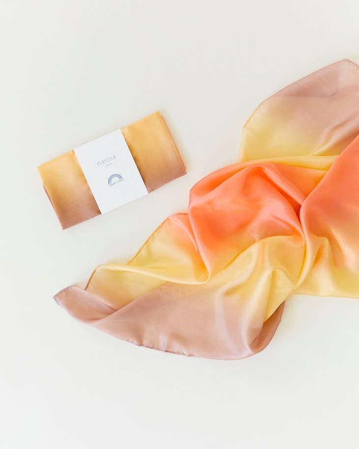 Earth Playsilks - Open-Ended 100% Silk, Natural Waldorf Toys- Desert