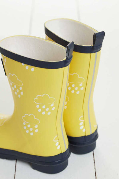 Kids Yellow Colour Changing Wellies