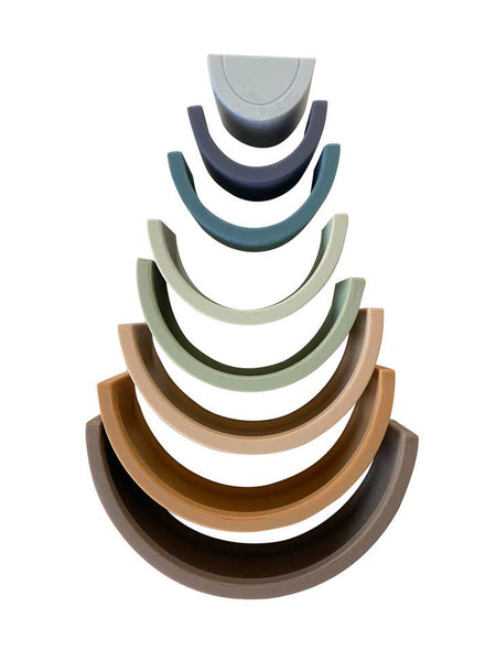 Rainbow Teether Silicone Stacker