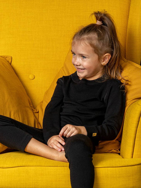 Menique - Merino Wool 250 Unisex Leggings - Black