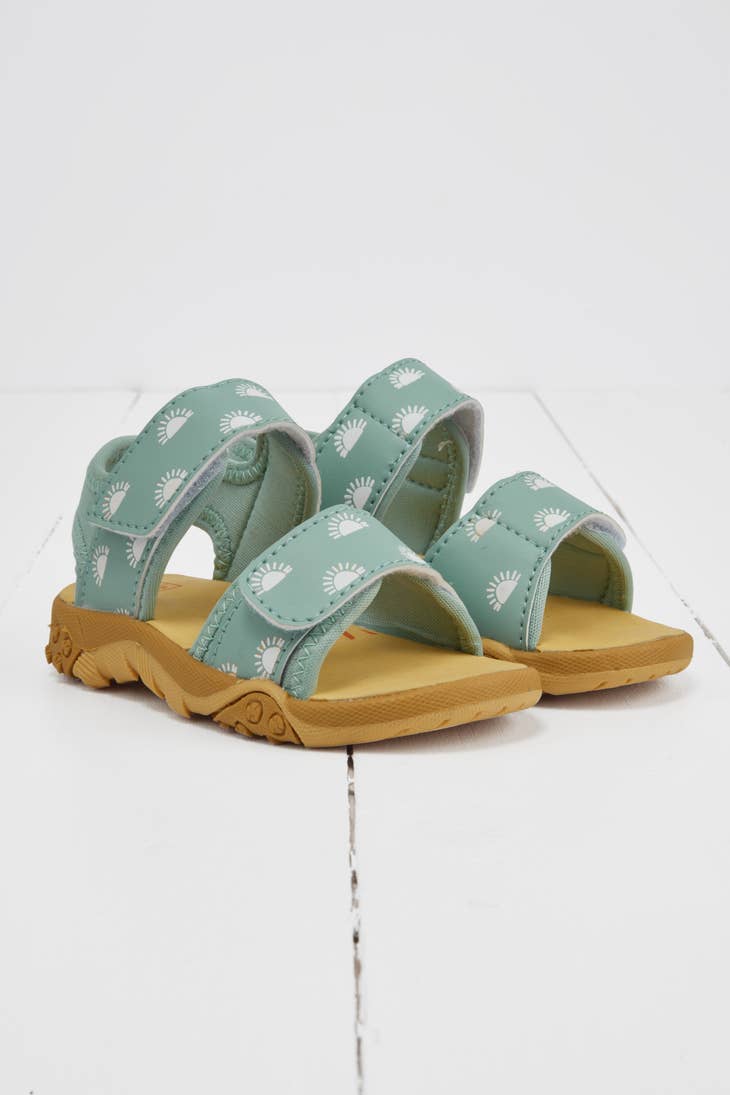 Grass & Air Kids Pistachio Colour-Changing Sandals